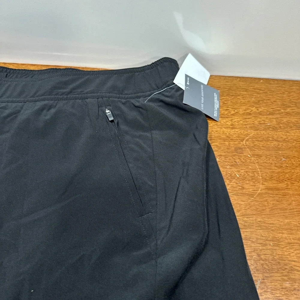 Eddie Bauer Women's Skort Sz 2X Black Elastic Waist Pockets‎ Casual Travel New!